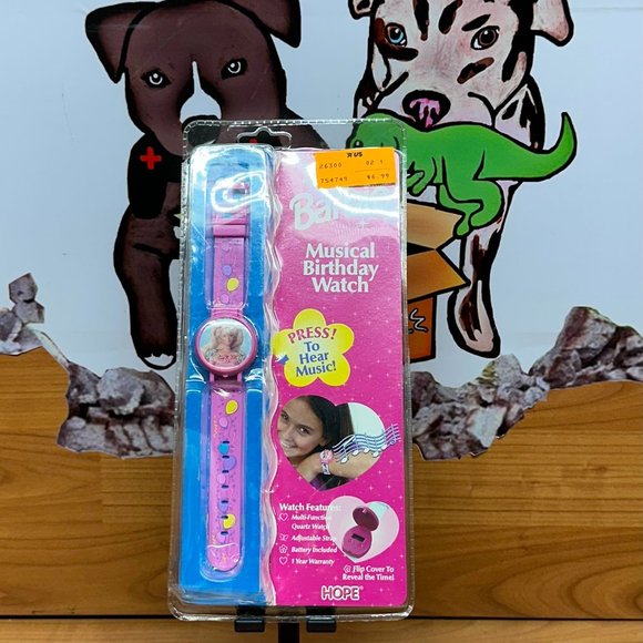 VINTAGE‎ Mattel Barbie Happy Birthday Girls Wrist Watch 1998(READ DESC)
